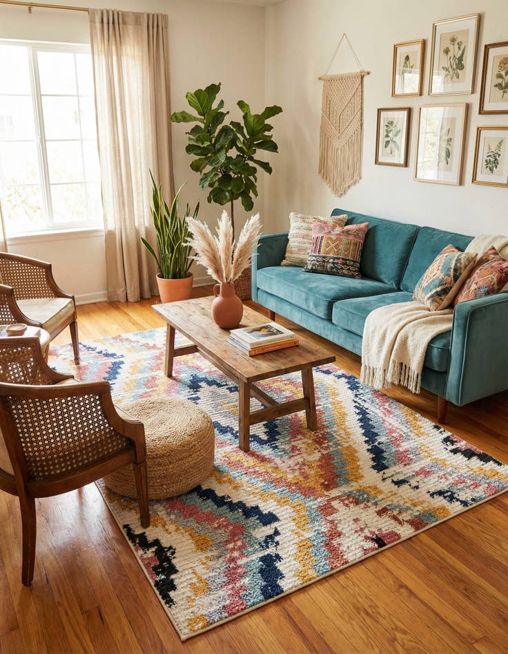 Detail image of 5' 3 x 8' Tagine Rug