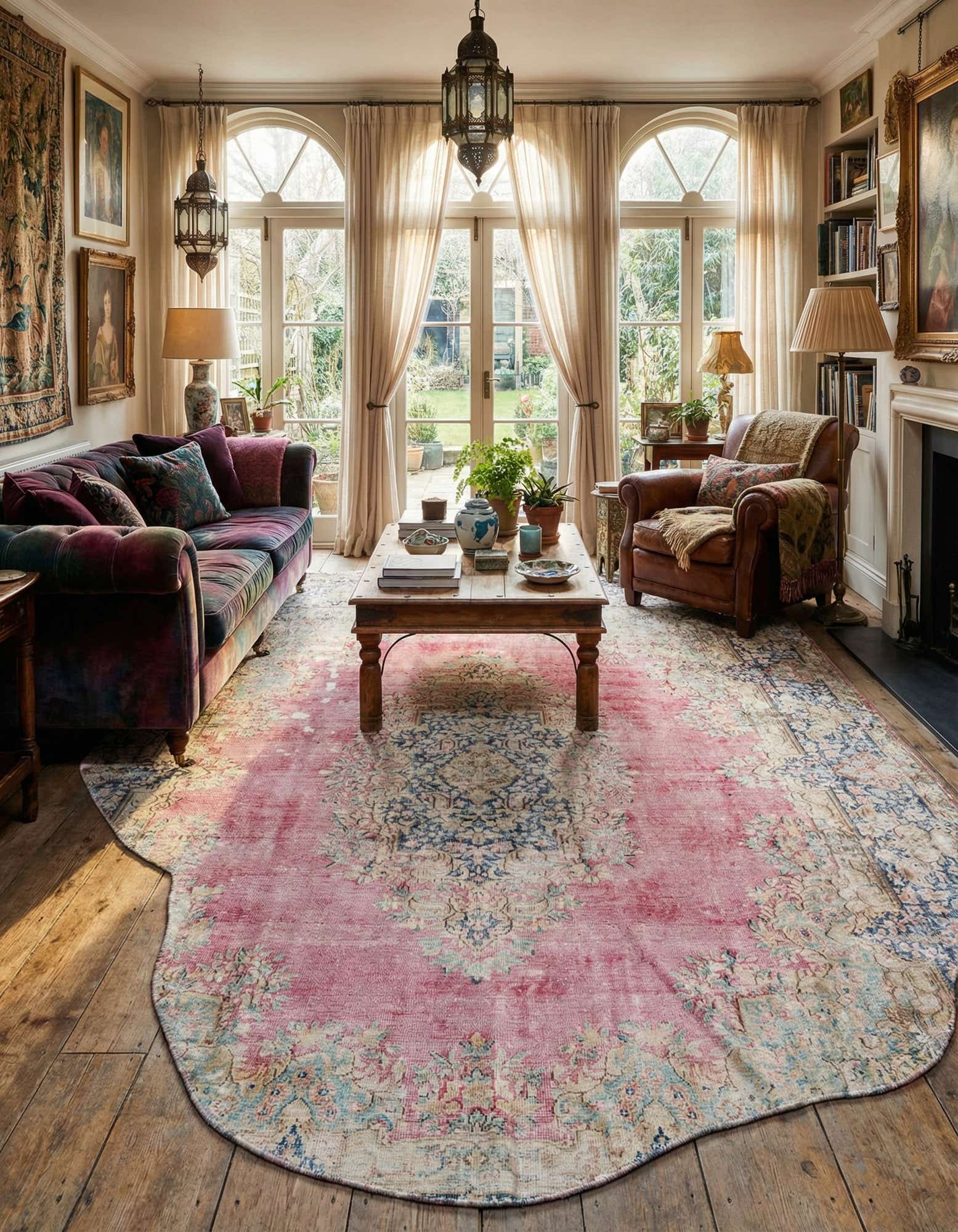 9' 8 x 11' 4 Hand Knotted Ultra Vintage Persian Wool Rug