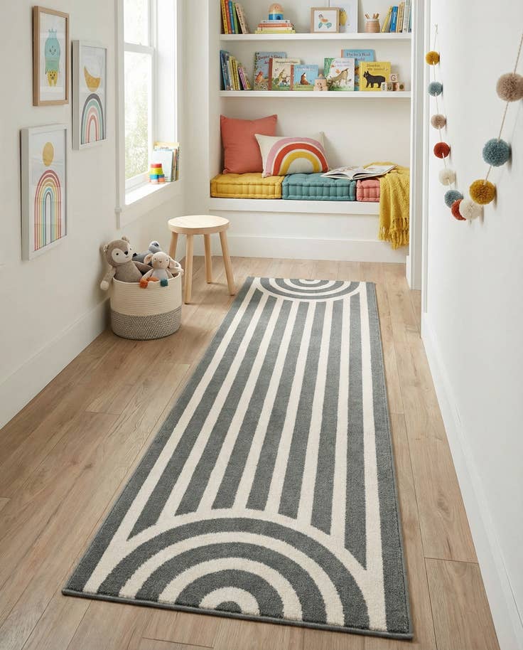 Detail image of 2' x 6' Whimsy Kids Runner Rug