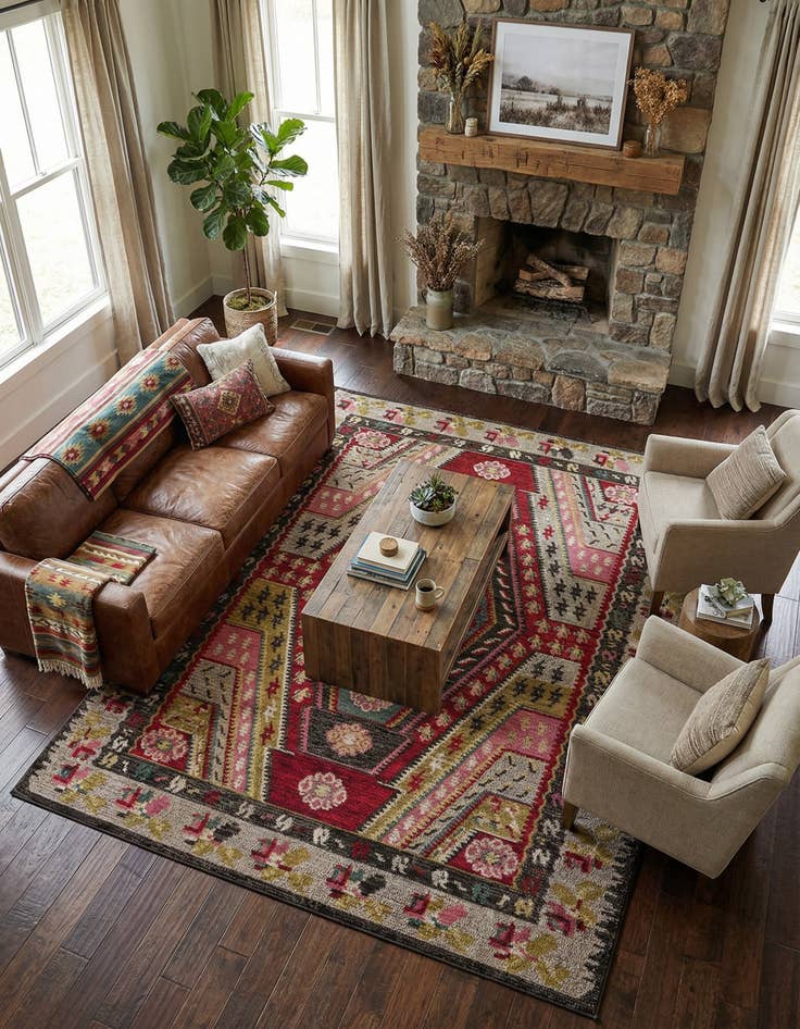 Detail image of 8' x 11' Washable Mesa Rug