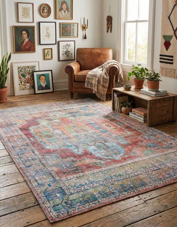 7' 3 x 10' Washable Maahru Rug