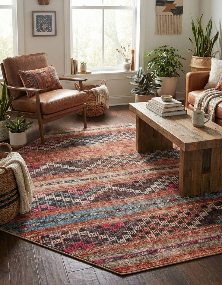 Detail image of 7' 6 x 7' 6 Timeless Octagon Rug