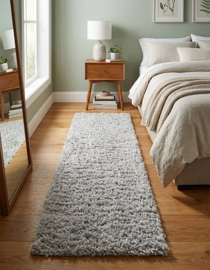 Detail image of 2' x 6' 5 Infinity Shag Runner Rug