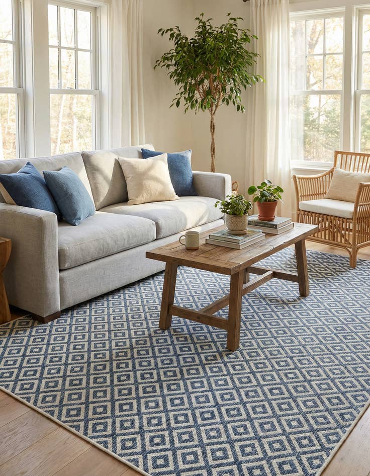 Detail image of 7' 10 x 10' Washable Jill Zarin Costa Rica Indoor / Outdoor Rug