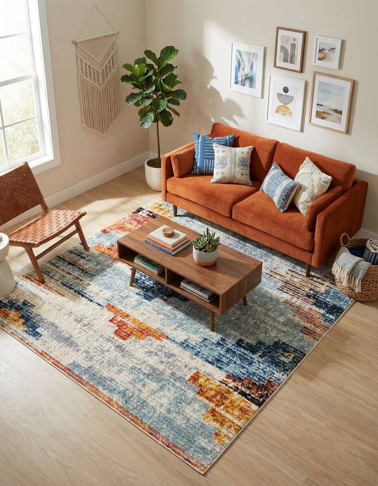 Detail image of 6' x 6' Tucson Square Rug