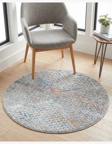 3' 3 x 3' 3 Leipzig Round Rug