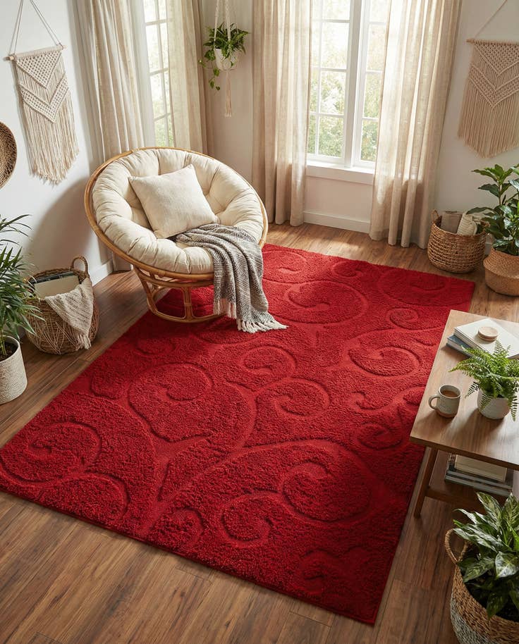 Detail image of 7' 10 x 11' Botanical Shag Rug