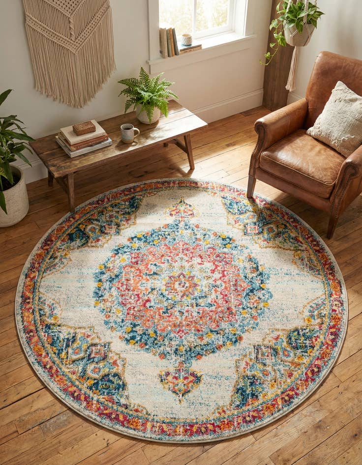 Detail image of 6' x 6' Madeline Round Rug