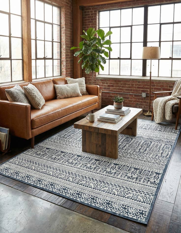 Detail image of 5' 3 x 8' Uptown Cloisters Rug