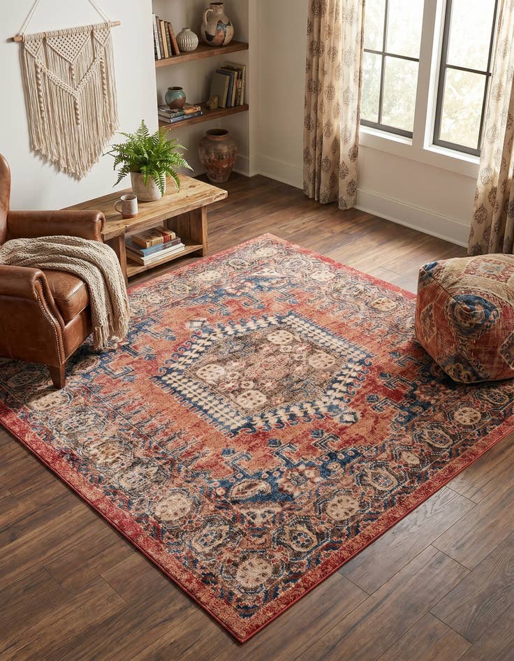 Detail image of 6' x 6' Arcadia Square Rug