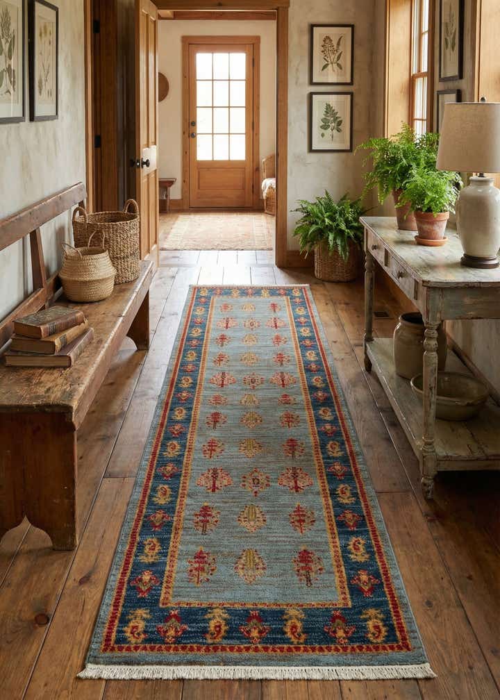 2' 7 x 10' Kashkuli Gabbeh Runner Rug