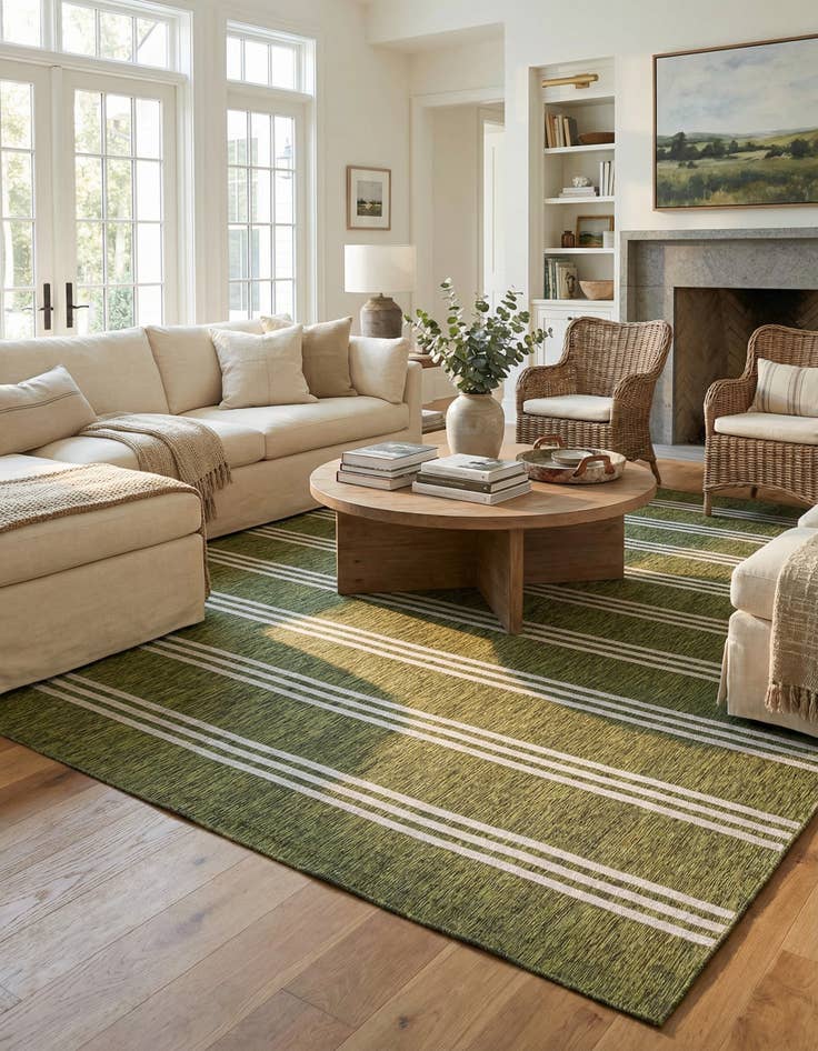 Detail image of 13' x 13' Easy-Clean Jill Zarin Anguilla Indoor / Outdoor Square Rug