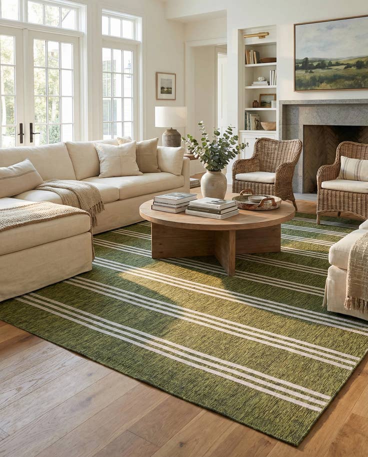 Detail image of 13' x 13' Easy-Clean Jill Zarin Anguilla Indoor / Outdoor Square Rug