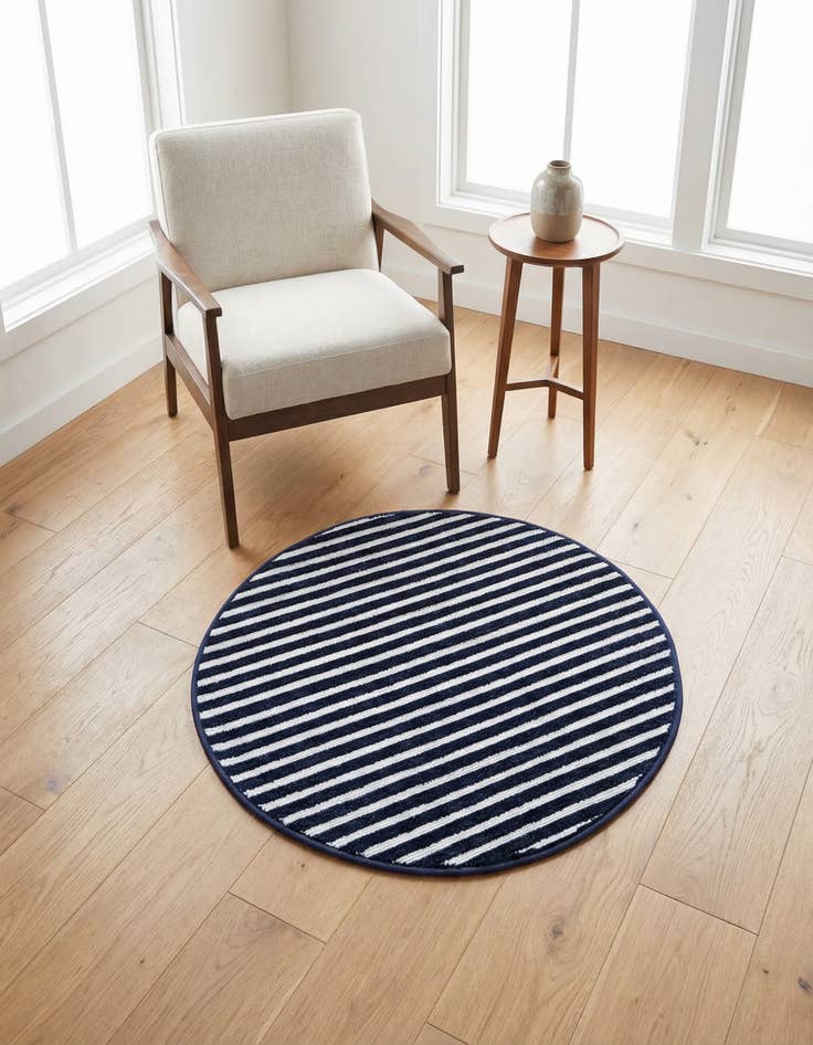Detail image of 3' x 3' Easy-Clean Sabrina Soto Indoor / Outdoor Round Rug