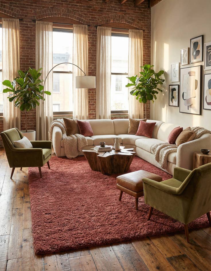 Detail image of 10' x 13' Infinity Shag Rug