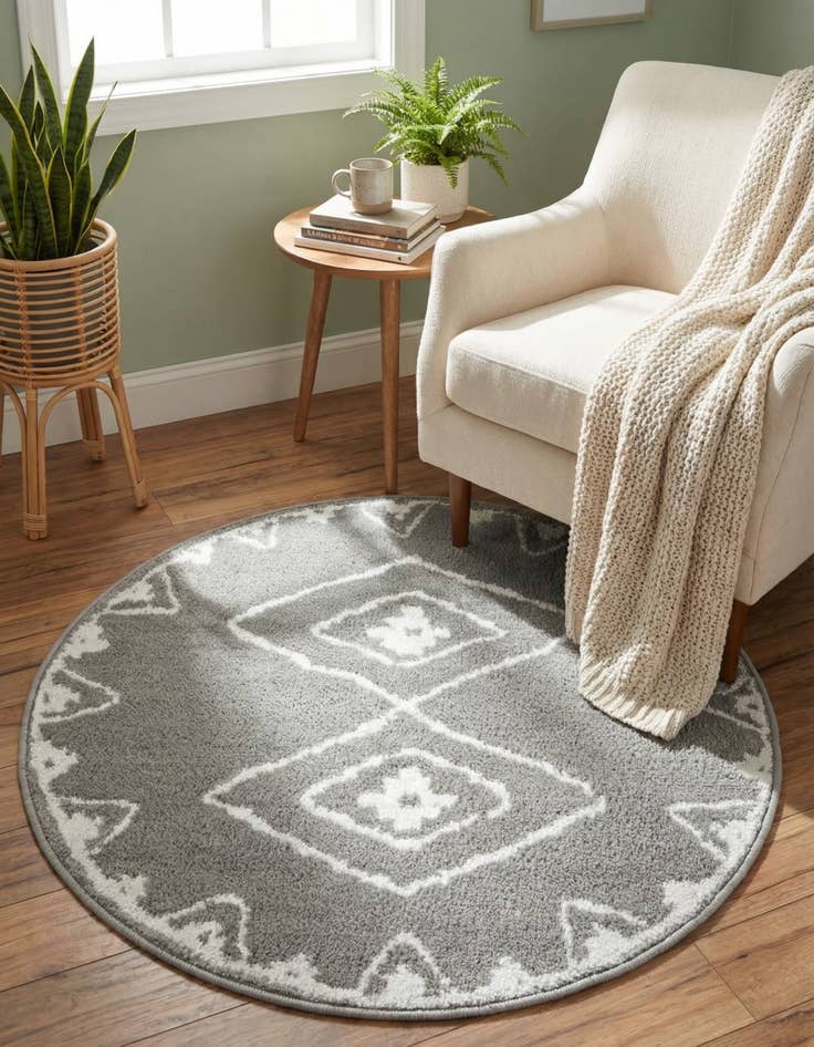 Detail image of 3' x 3' Oslo Round Rug