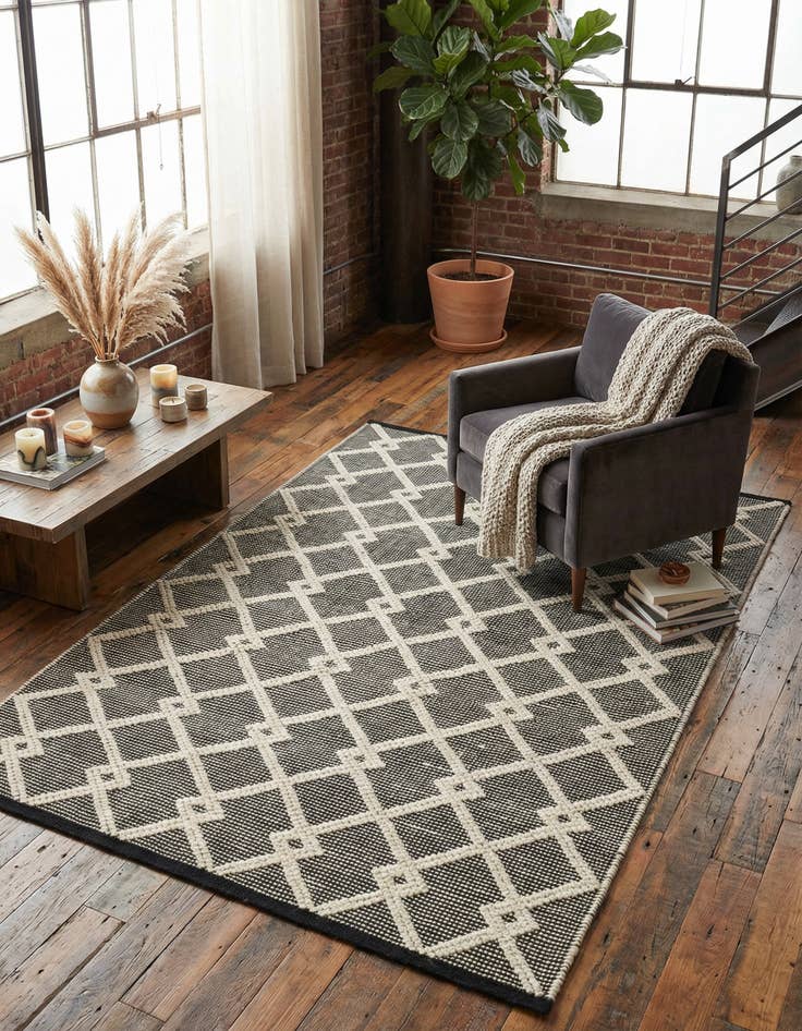 Detail image of 4' 1 x 6' 1  Hand Knotted Jill Zarin Dorset Rug