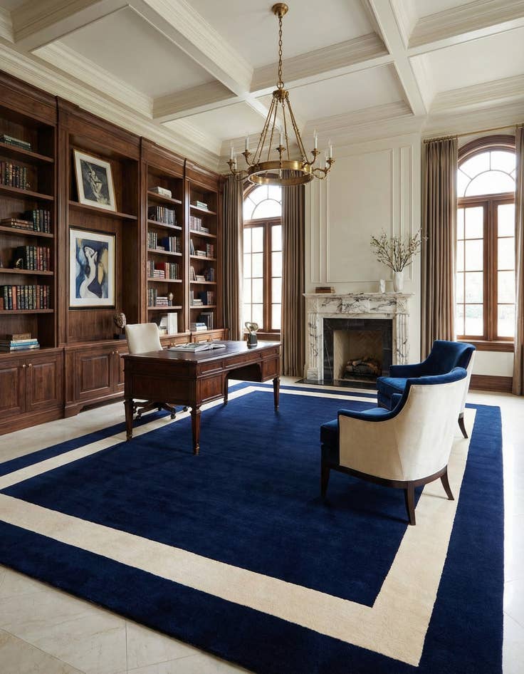 Detail image of 10' x 14' 1 Jill Zarin Border Wool Rug