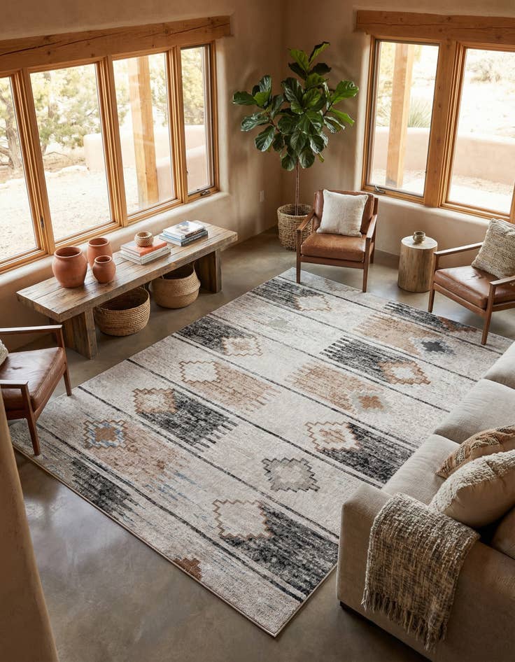 Detail image of 10' x 13' Eco Southwestern Rug