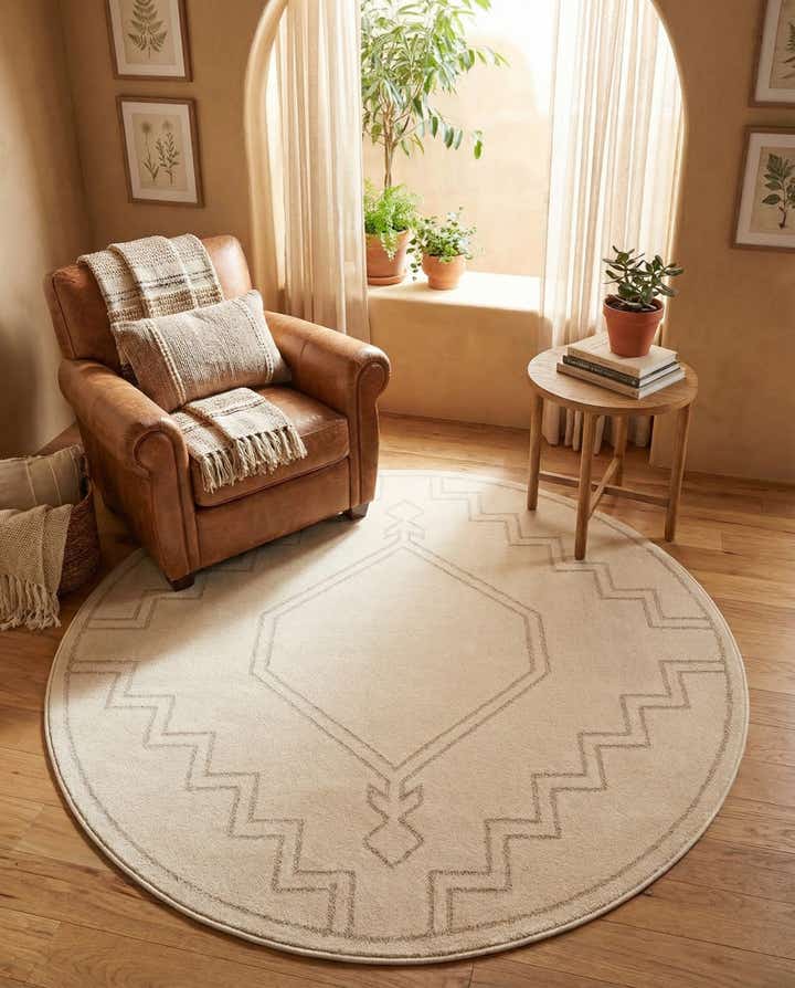 5' x 5' Contour Round Rug