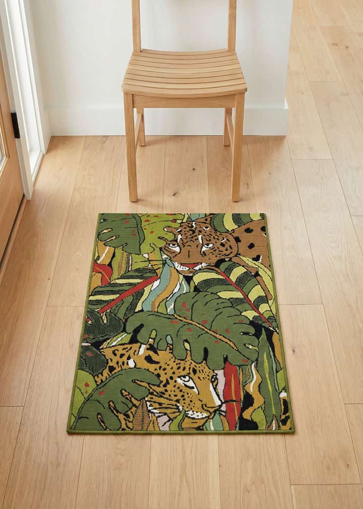 2' x 3' Easy-Clean Botanical Indoor / Outdoor Rug