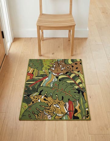 2' x 3' Easy-Clean Botanical Indoor / Outdoor Rug