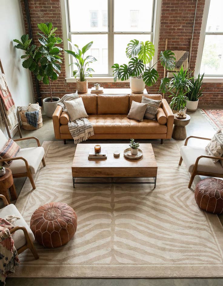 Detail image of 10' x 10' Savannah Square Rug