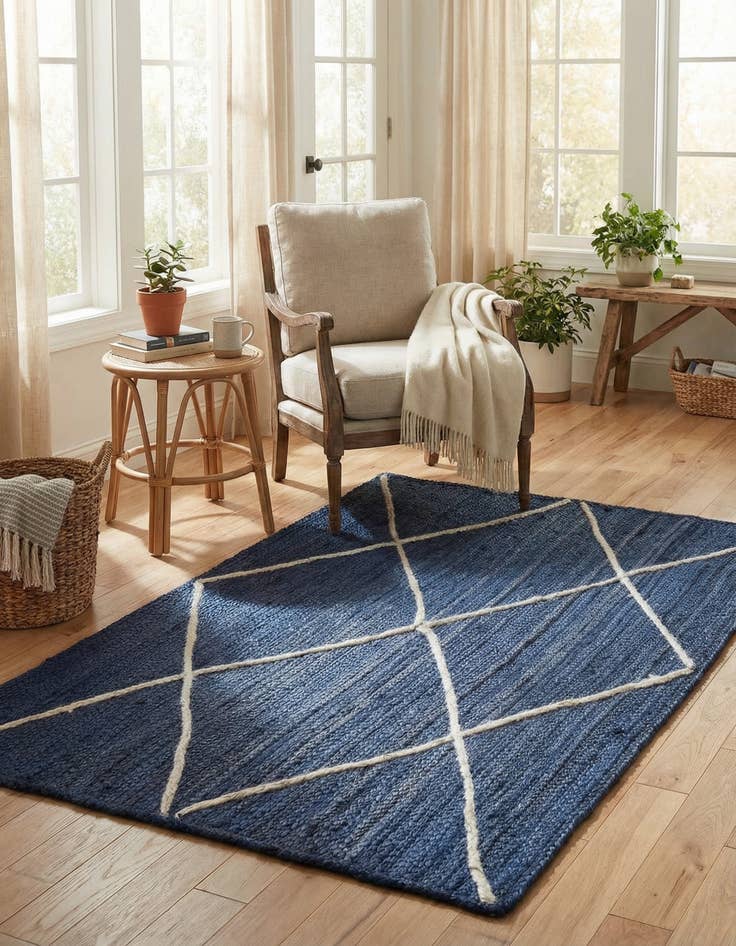 Detail image of 3' 3 x 5' 1 Handmade Braided Jute Rug