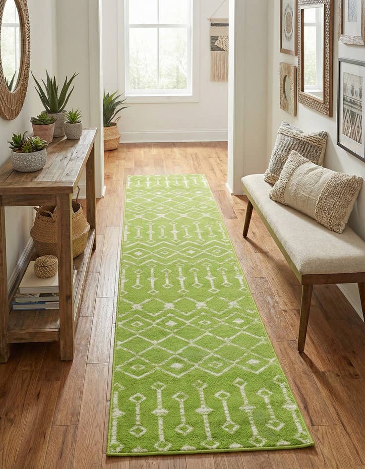 Detail image of 2' x 9' 10 Kasbah Trellis Runner Rug