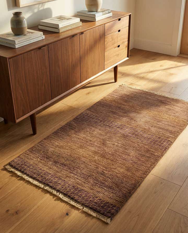 2' 6 x 4' 5 Hand Knotted Gabbeh Wool Rug