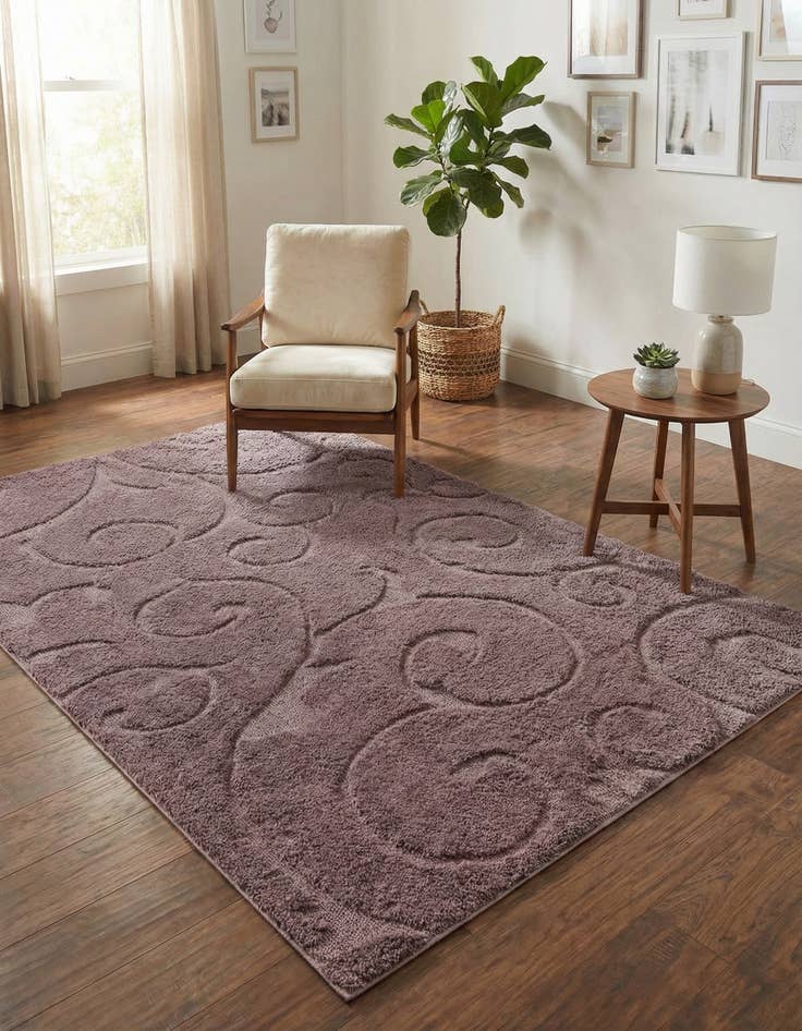 Detail image of 5' x 8' Botanical Shag Rug