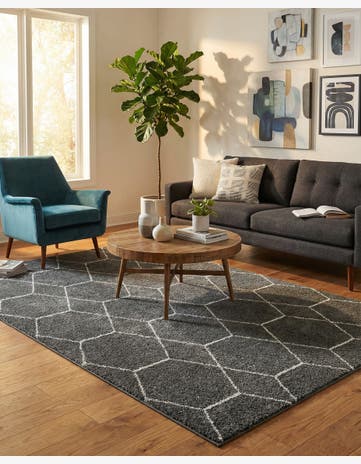 5' 3 x 8' Trellis Frieze Rug