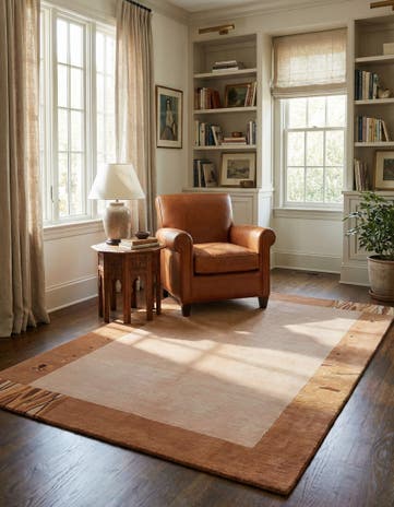 4' 7 x 6' 6 Hand Knotted Nepal Rug