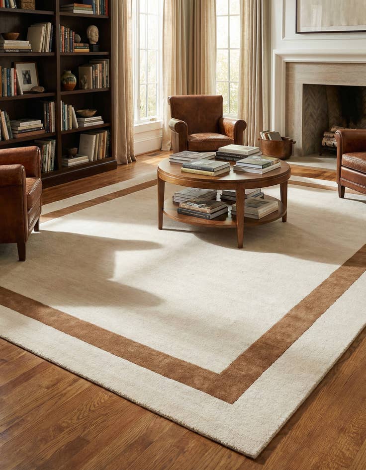 Detail image of 7' 10 x 10' Jill Zarin Border Wool Rug