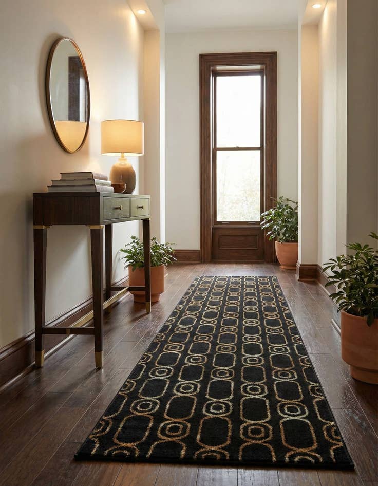 Detail image of 2' 7 x 12' Vogue Geo Runner Rug