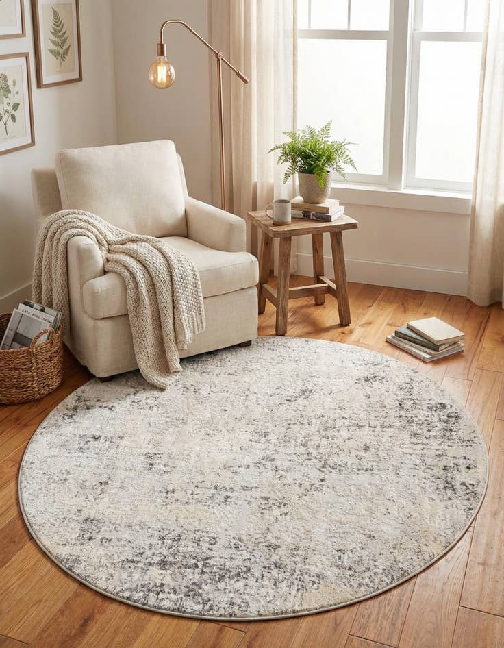 Detail image of 5' 3 x 5' 3 Caspian Round Rug