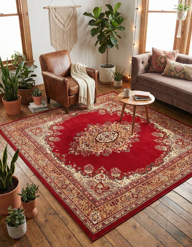 Detail image of 7' 10 x 7' 10 Amaya Square Rug