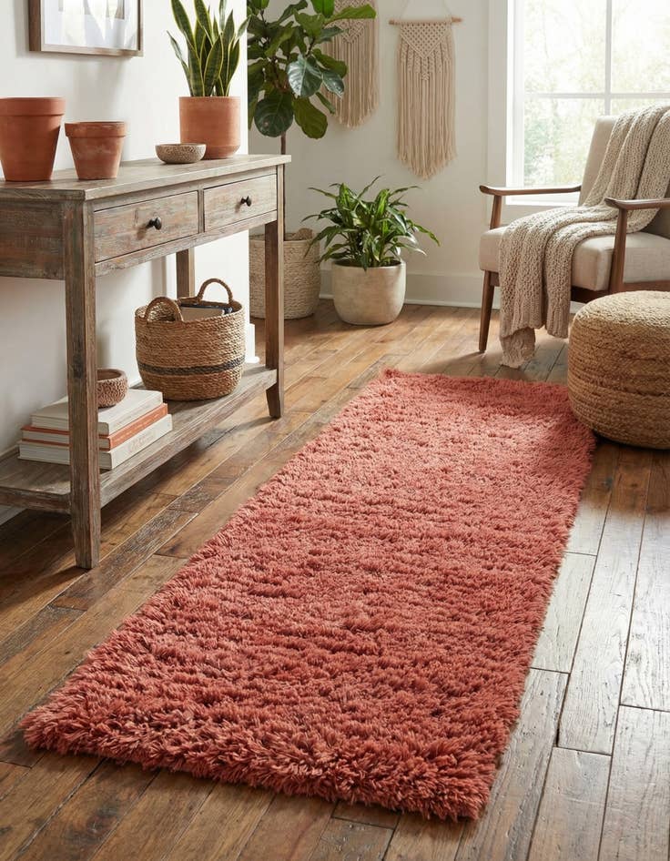 Detail image of 2' x 6' 5 Infinity Shag Runner Rug