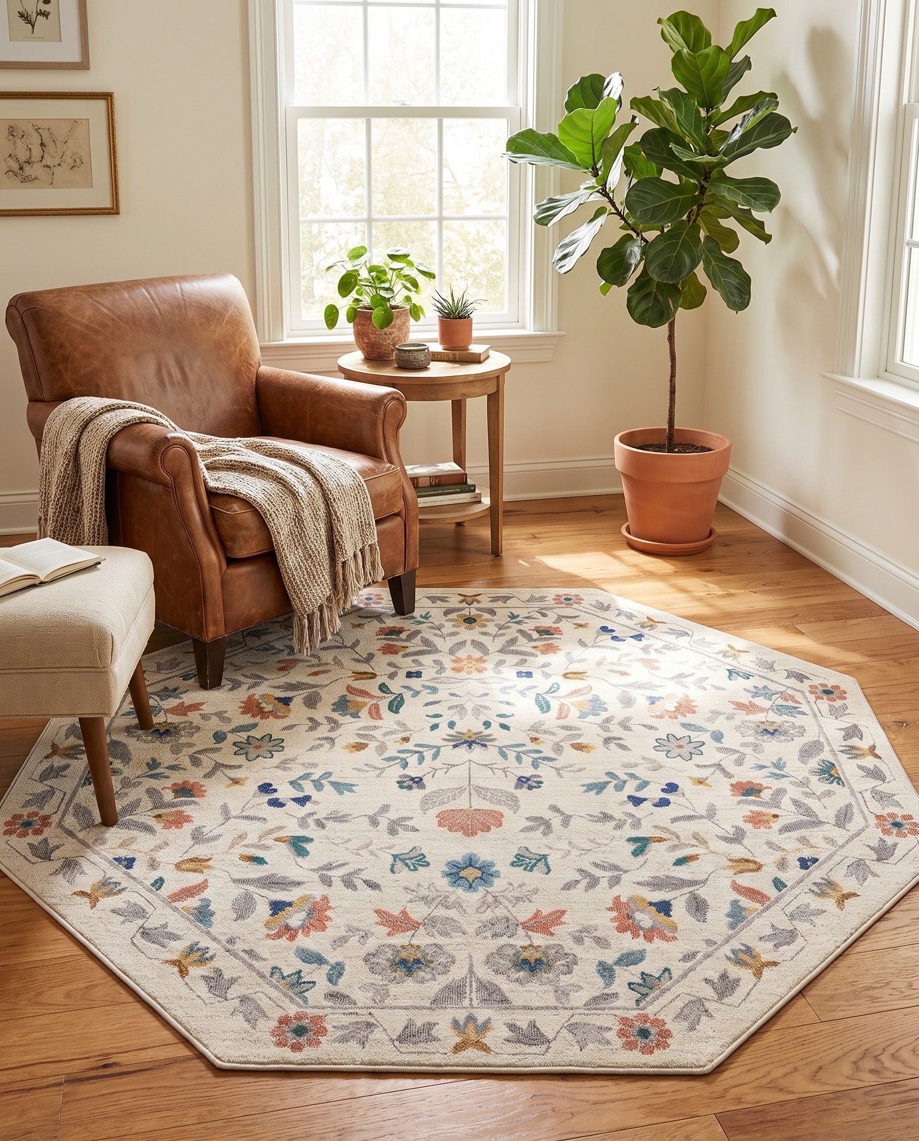 6' x 6' Blossom Octagon Rug