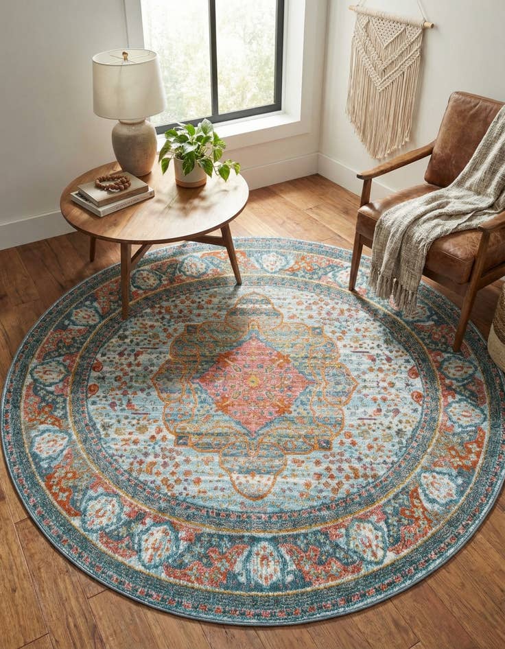 Detail image of 6' x 6' Santiago Round Rug