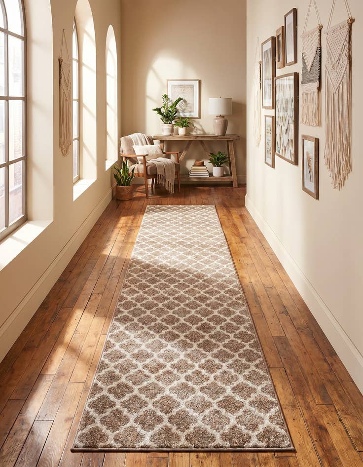 Detail image of 2' 7 x 19' 8 Lattice Runner Rug