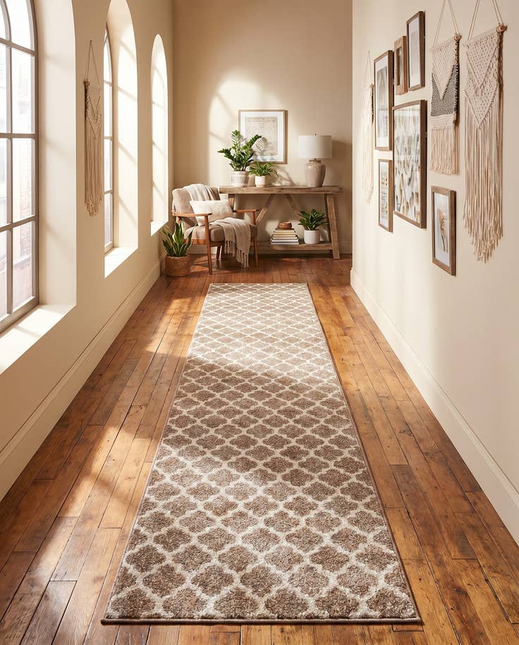 Detail image of 2' 7 x 19' 8 Lattice Runner Rug