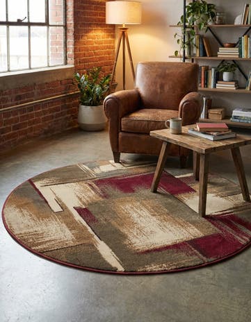 4' x 4' Cafe Round Rug