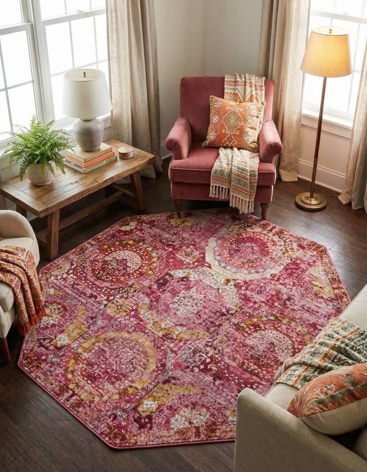 Detail image of 7' x 7' Havana Octagon Rug