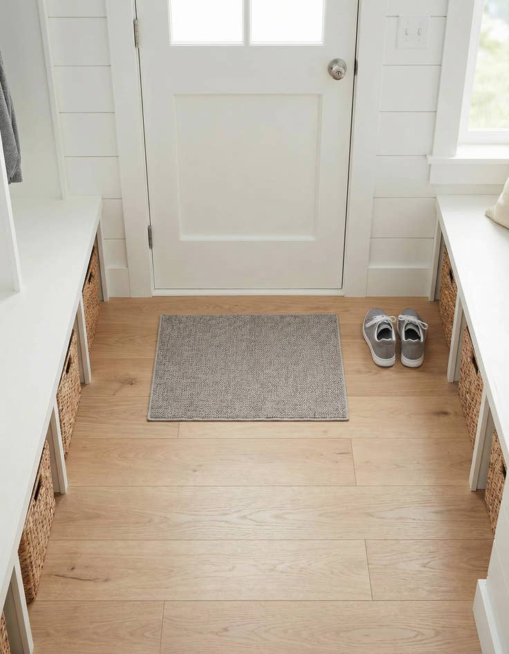 Detail image of 2' x 3' 1 Washable Solid Indoor / Outdoor Rug