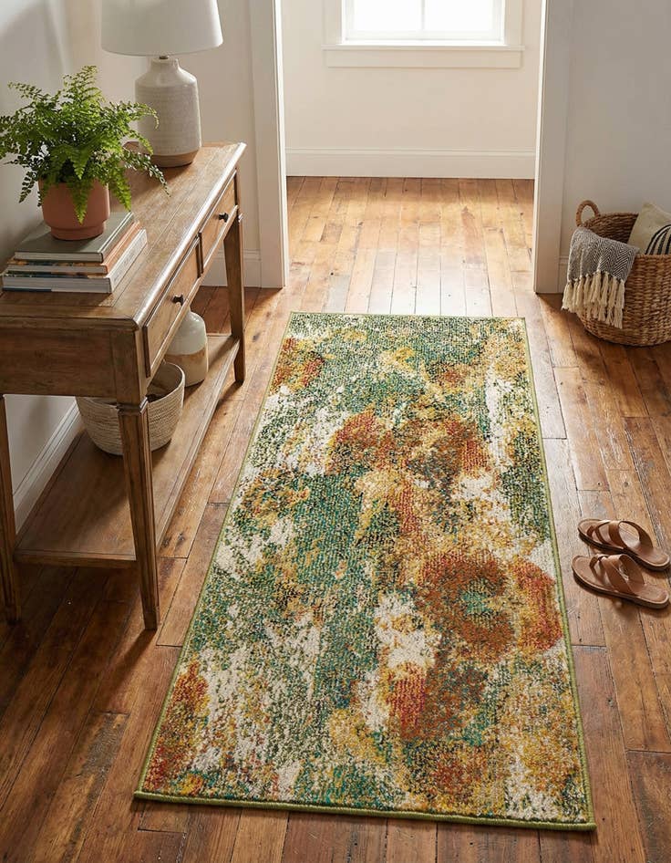 Detail image of 2' x 4' Washable Haerfest Runner Rug