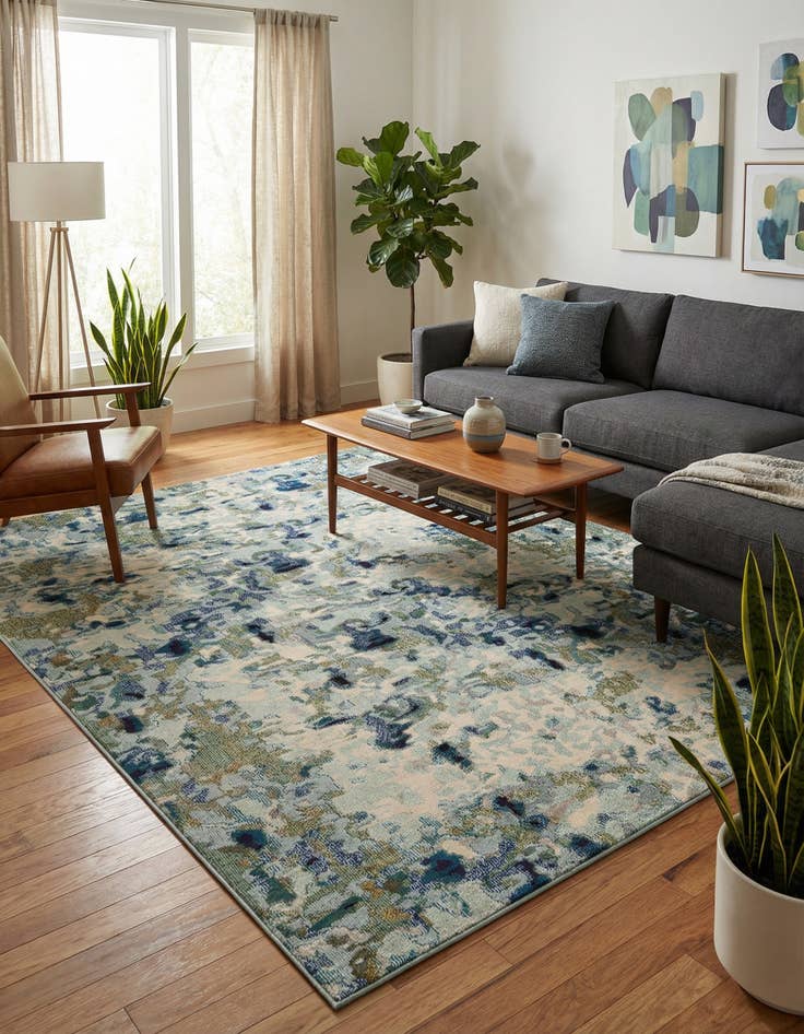 Detail image of 8' x 10' Washable Theia Rug