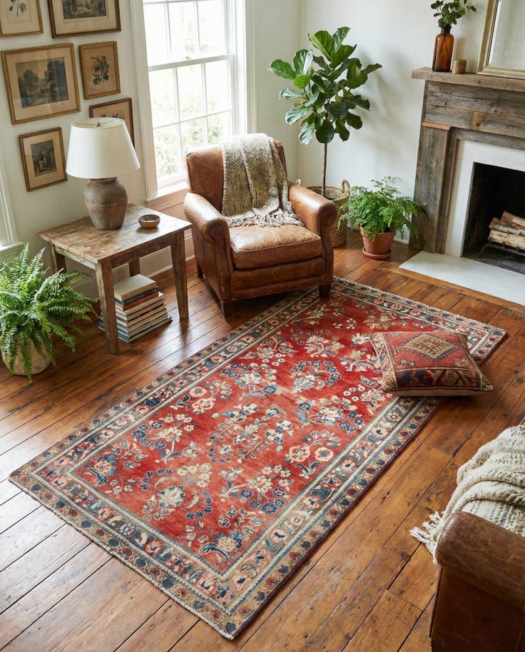 Detail image of 3' 3 x 6' 3 Hamedan Rug