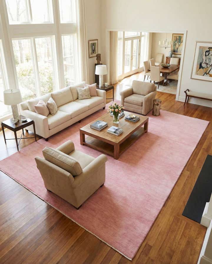 9' 10 x 13' Hand Knotted Solid Gabbeh Wool Rug