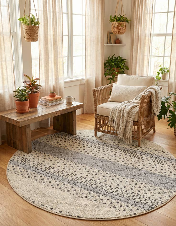 Detail image of 7' x 7' Arlo Round Rug